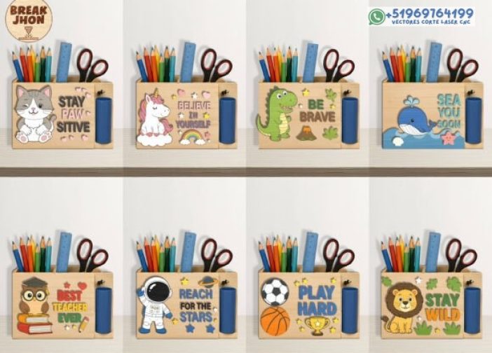 Paquete para portalápices para niños3