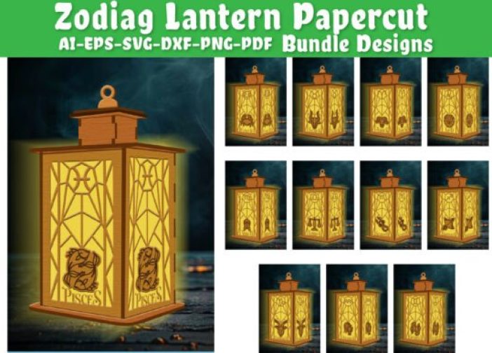 Paquetes de 12 linternas del zodiaco