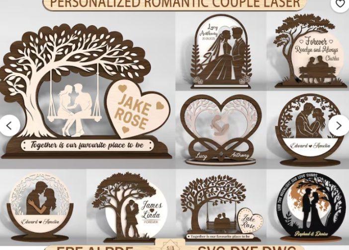 Pareja romantica personalizada