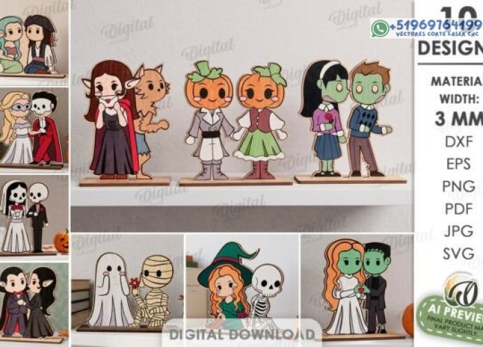 Parejas Enamorados de Halloween