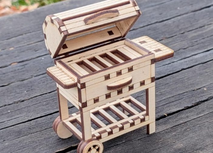 Parrilla de barbacoa en miniatura decoracion Para mas Vectores Whatsapp 51969764199