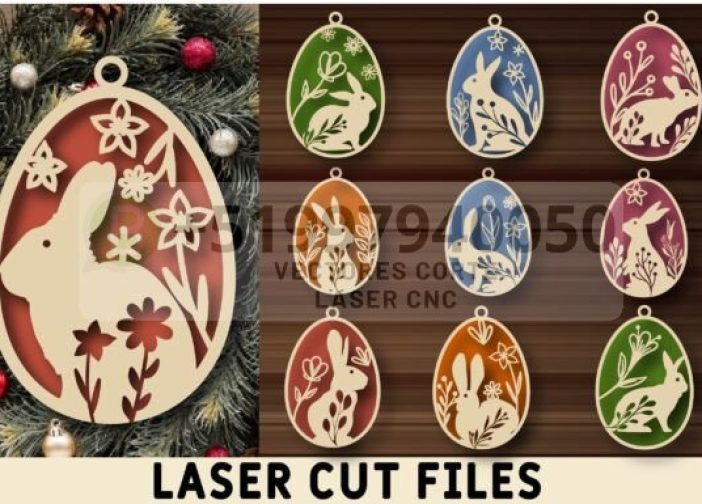 Pascua Conejito SVG en capas