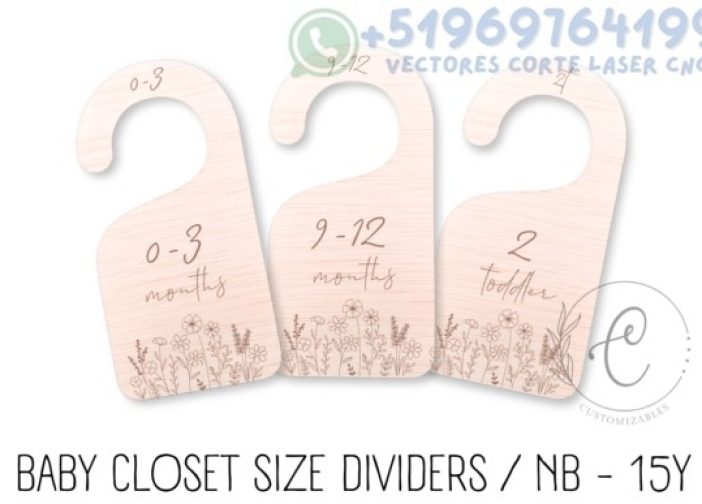 Perchas para ropa de bebé a 15 años