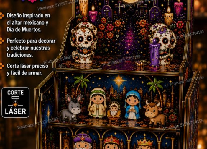 Pesebre altar mexicano