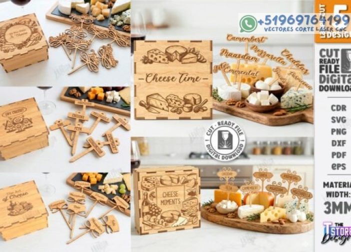 Pinchos para queso con cajas Para mas Vectores Whatsapp 51969764199