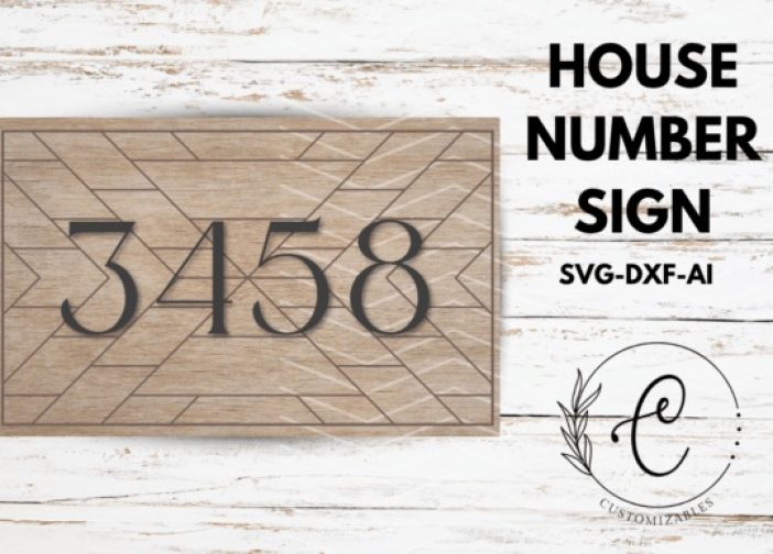 Placa de número para casa