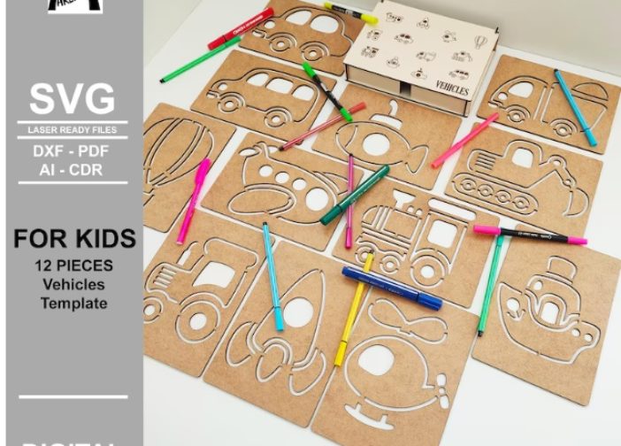 Plantilla de vehiculo Montessori