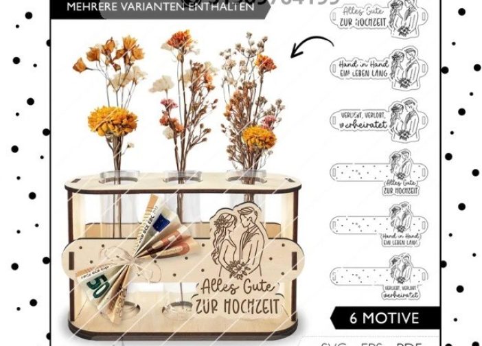 Porta flores para boda