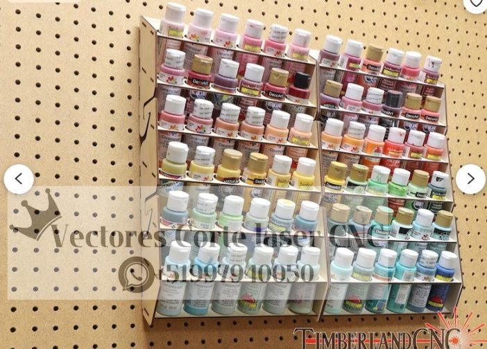 Portabotellas de pintura acrílica