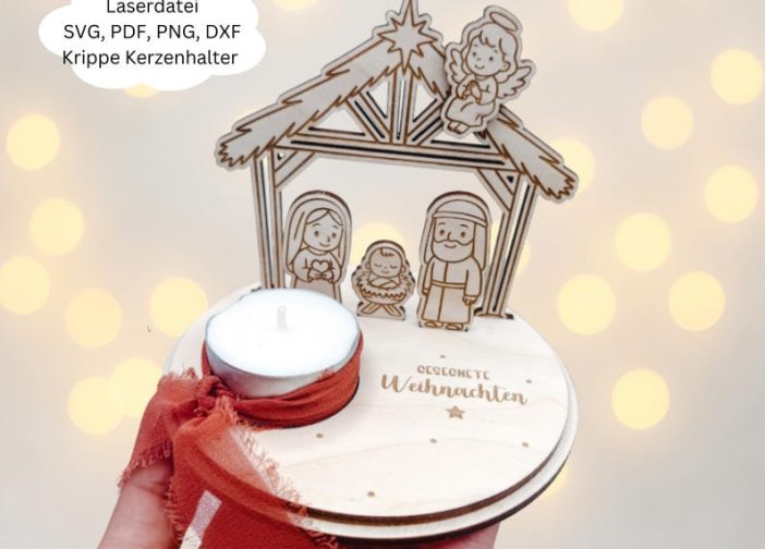 Portavelas de belen adviento