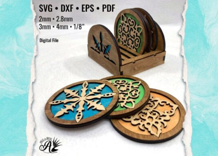 Posavasos mediterráneos con soporte