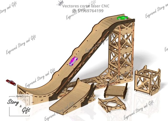 Rampa de salto de coche modular