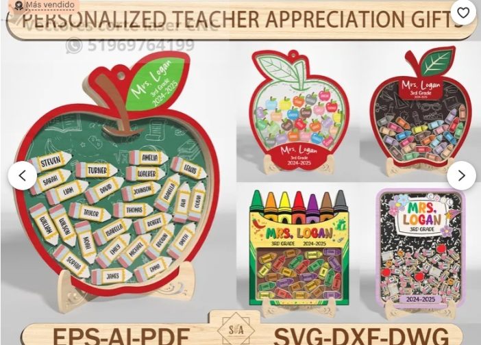 Regalos personalizados de agradecimiento para maestros iman