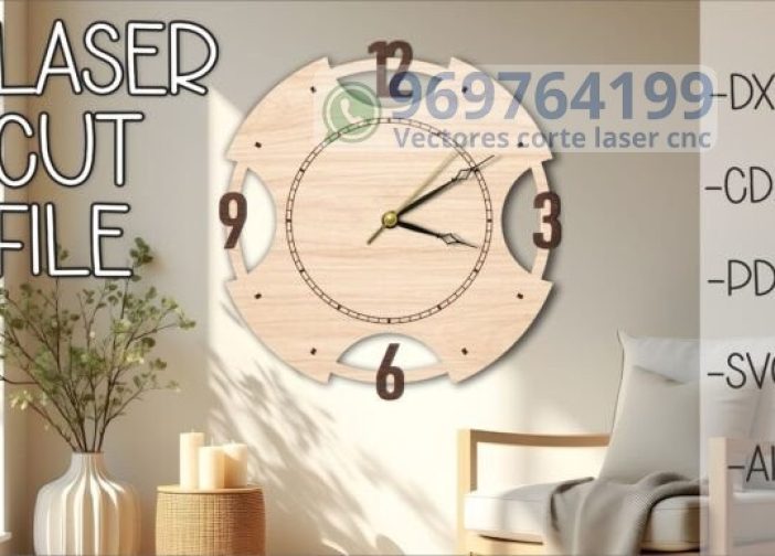 Reloj de pared minimalista moderno