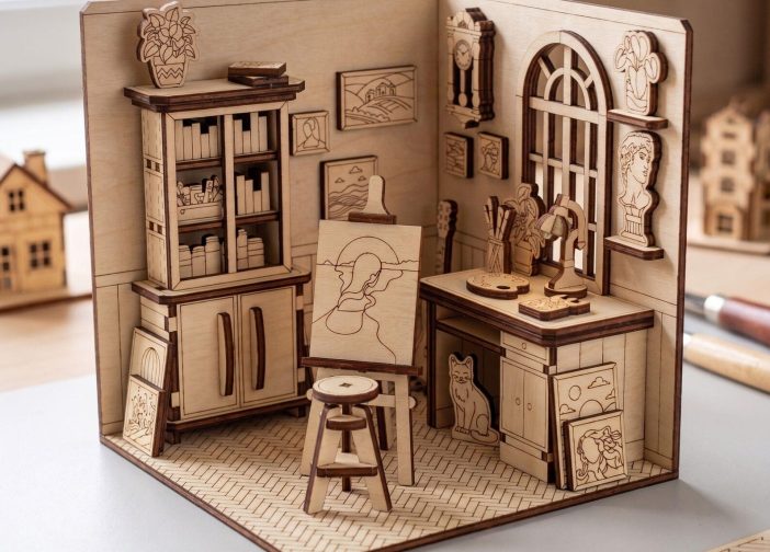 Rincon de lectura para taller de artistas