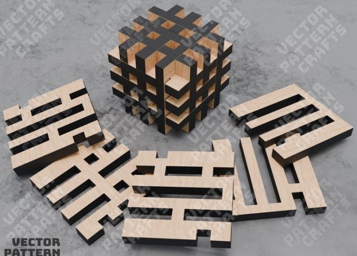 Rompecabezas de cubo Montessori puzzle