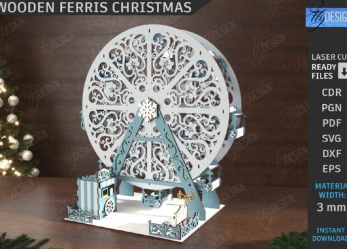 Rueda de la fortuna navideña Ferris noria