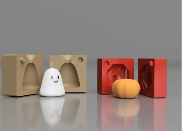 Set de moldes de fantasma y calabaza de halloween