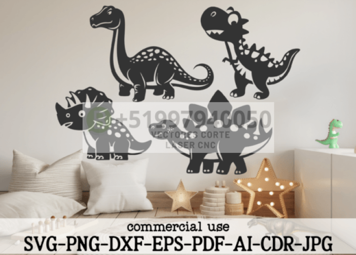 Silueta de dinosaurio bebe1