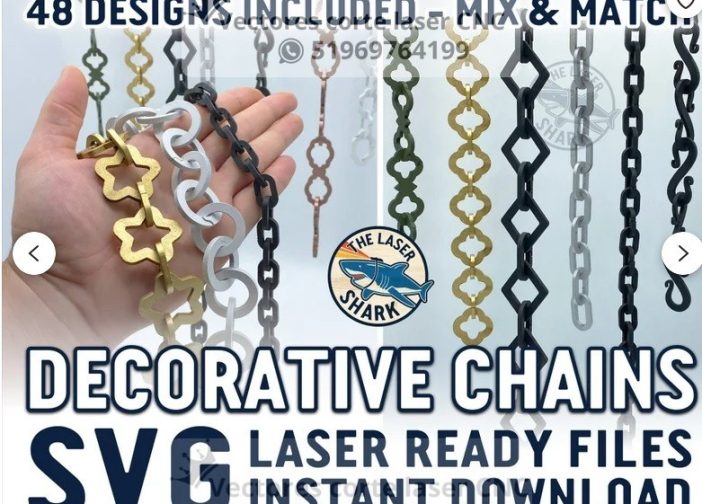 Slabones de cadena decorativos 48 estilos
