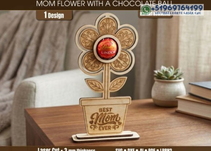 Soporte para flores de chocolate para el Día de la Madre bon o bon Para mas Vectores Whatsapp 51969764199