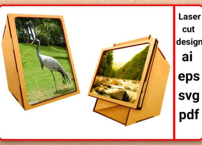 Soporte para fotos inclinado con diseño