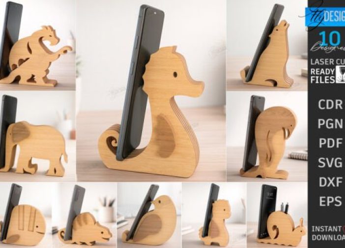 Soporte para teléfono Porta celular con forma de animal