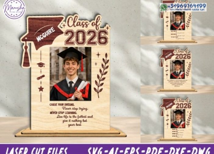Soporte personalizado para fotos de graduación SVG