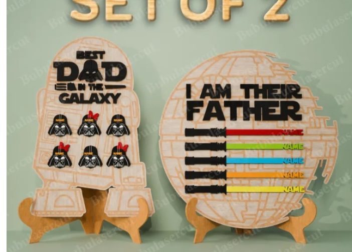 Soy tu padre letrero personalizado star wars