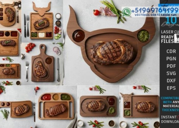 Tablas para filetes Bandeja para barbacoa Para mas Vectores Whatsapp 51969764199