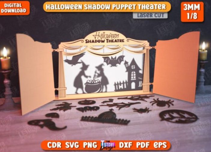 Teatro de sombras de Halloween
