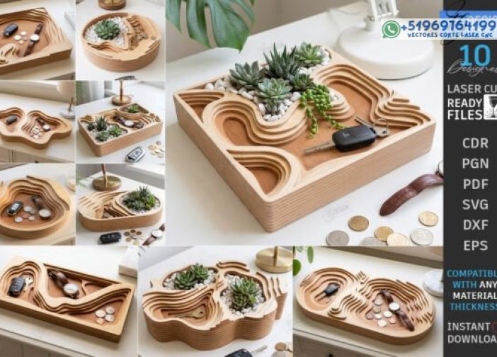 Topographic Catchall Tray Laser Pack