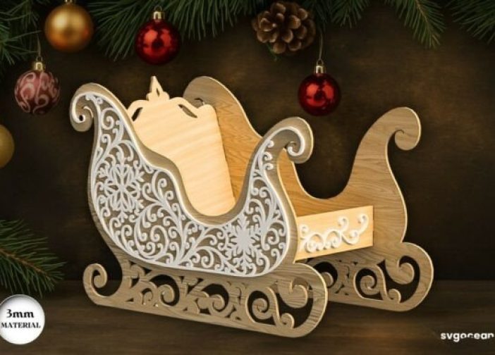 Trineo de Papá Noel 3D4