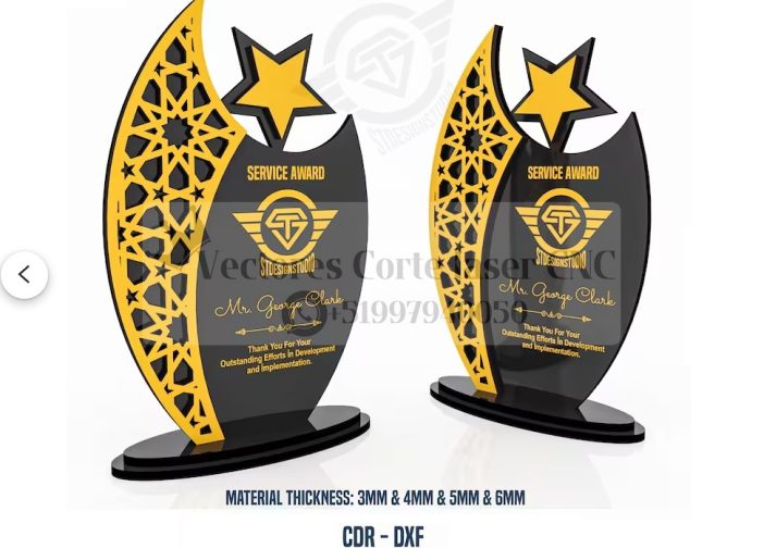 Trofeos premio con estrella