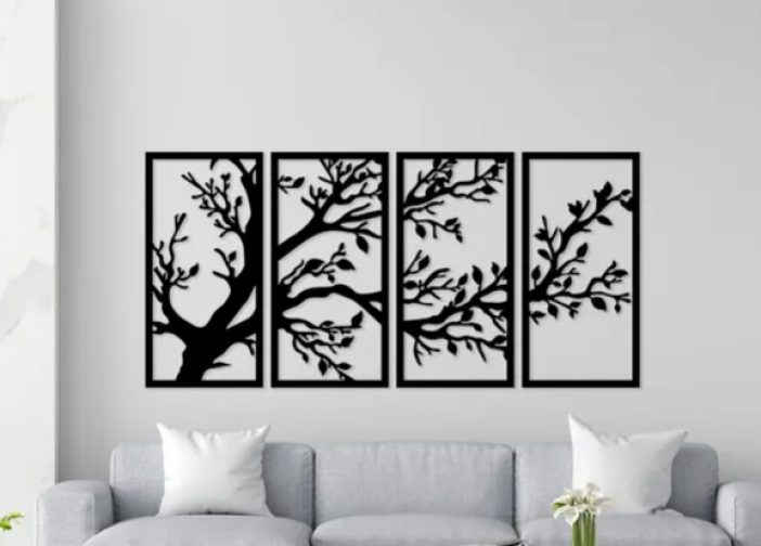 arte de pared de arbol