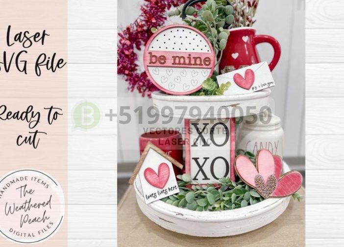 bandeja de niveles para el día de San Valentín