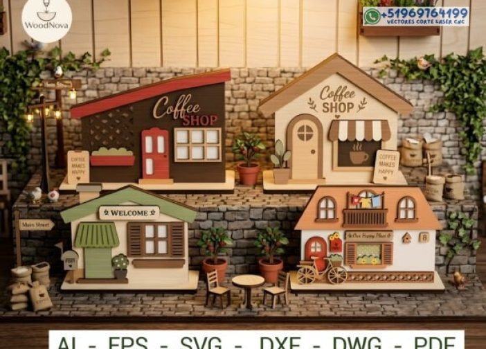 cafetería miniatura SVG Conjunto