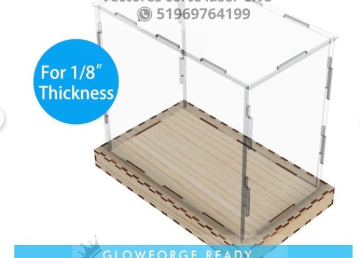 caja de exhibicion de mostrador