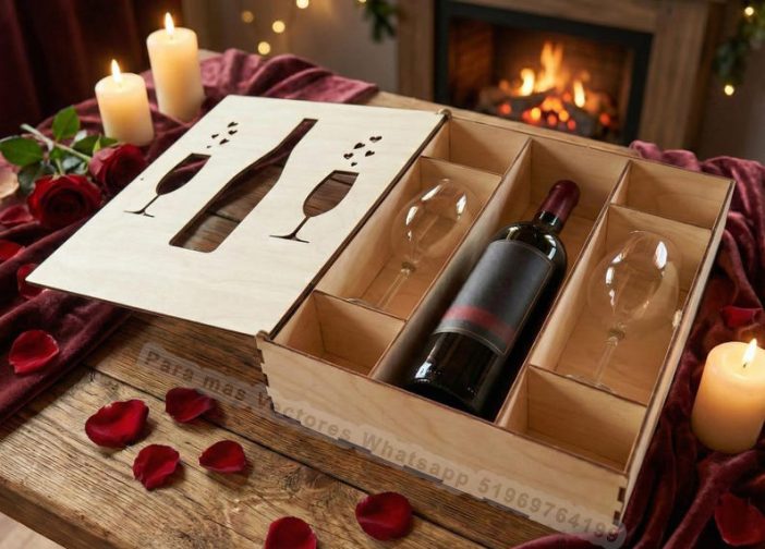 caja de regalo para botella de vino