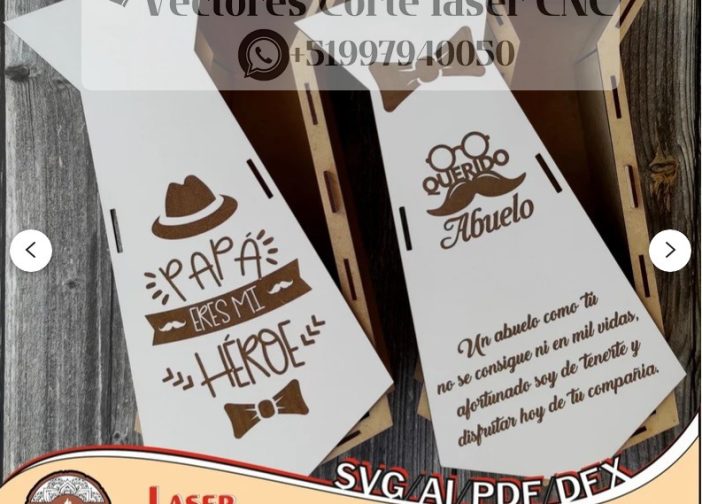 caja en forma de corbata para vino regalo del padre