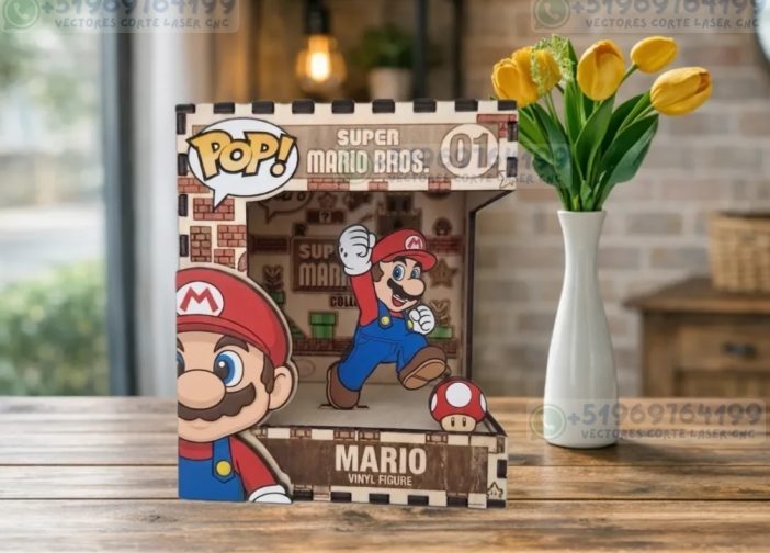 caja funko pop de mario Bros