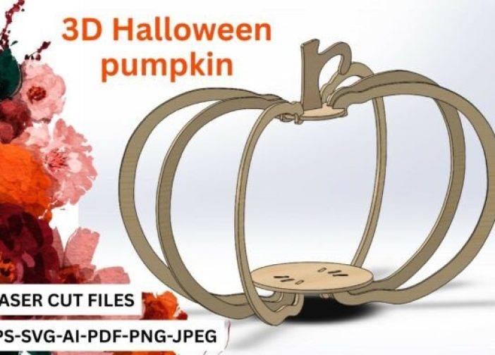 calabaza de Halloween 3D