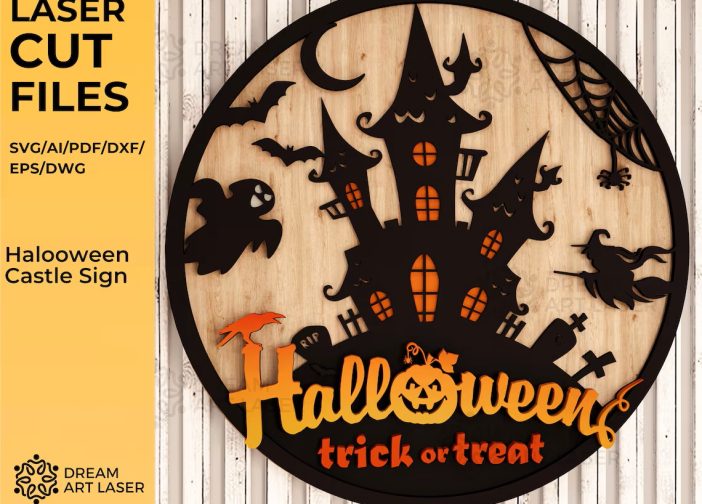 colgador de puerta de halloween truco o trato