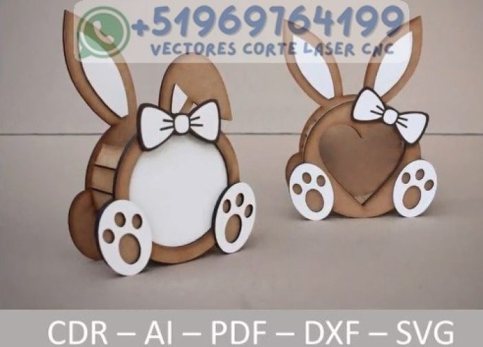 conejito corazon con cinta para el día de San Valentín1