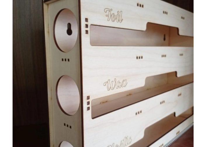 dispensador de film transparente organizador