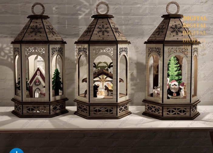 linterna navideña faroles