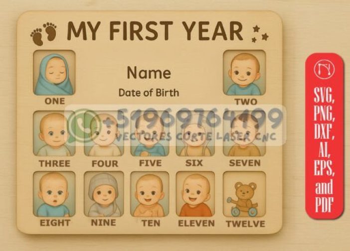 marco de fotos de mi primer año