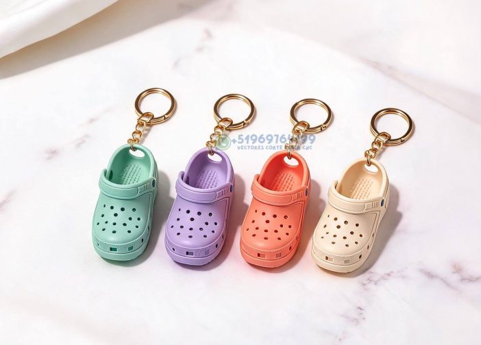 minillavero con forma de zueco crocs