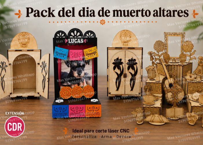 pack del dia de muerto altares