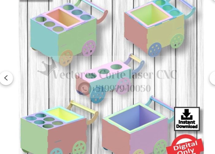 paquete de 5 carritos de cerveza